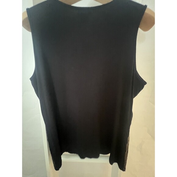 Dressy Tank Top Black Sequins Womens XL NEW Weddings Dates Nue Options SNCS2542B - Picture 7 of 14
